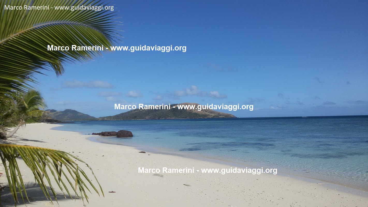 Blue Lagoon Beach, Nacula Island, Yasawa Islands, Fiji. Author and Copyright Marco Ramerini.