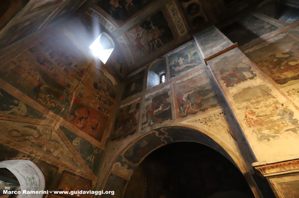 Frescoes, Bodbe Convent, Sighnaghi, Georgia. Author and Copyright Marco Ramerini