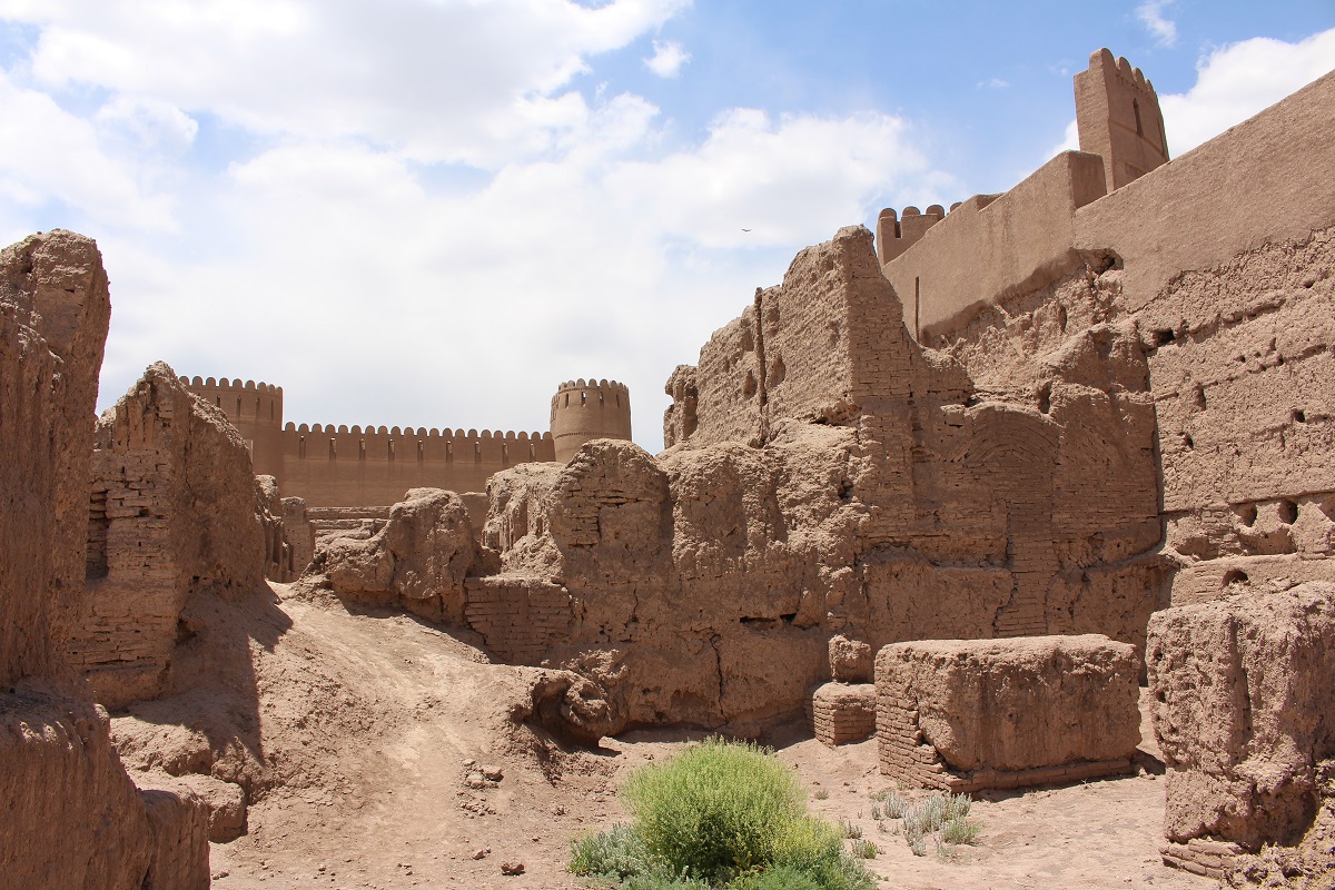 Remains of buildings, Rayen, Iran. Author and Copyright Marco Ramerini.