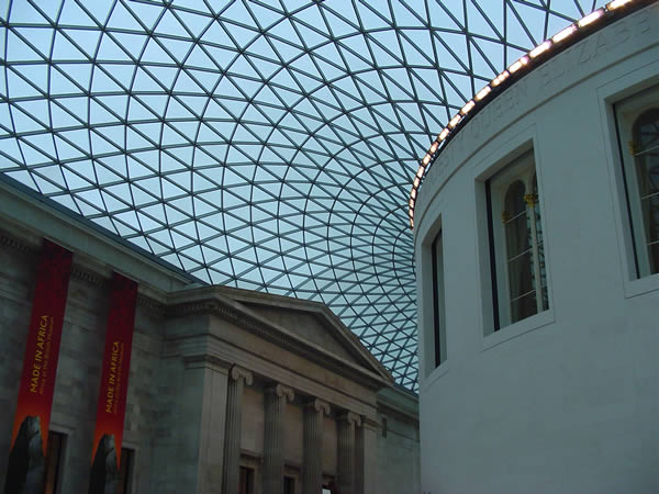 Great Court of the British Museum (1994-2000) designed by the English architect Norman Foster, British Museum, London. Author and Copyright Niccolò di Lalla