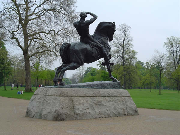 Physical Energy statue of George Frederick Watts, Kensington Gardens, London. Author and Copyright Niccolò di Lalla