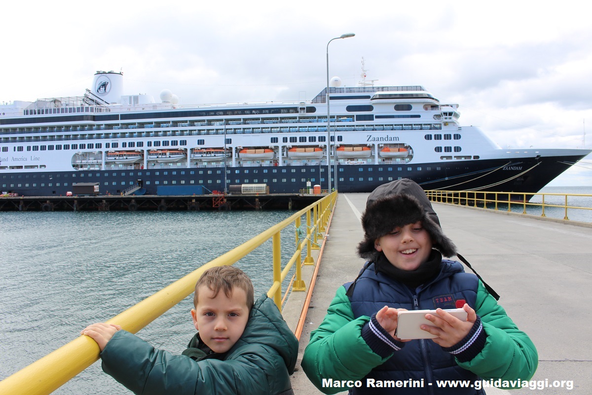 Andrea and Mattia, Punta Arenas, Chile. Author and Copyright Marco Ramerini