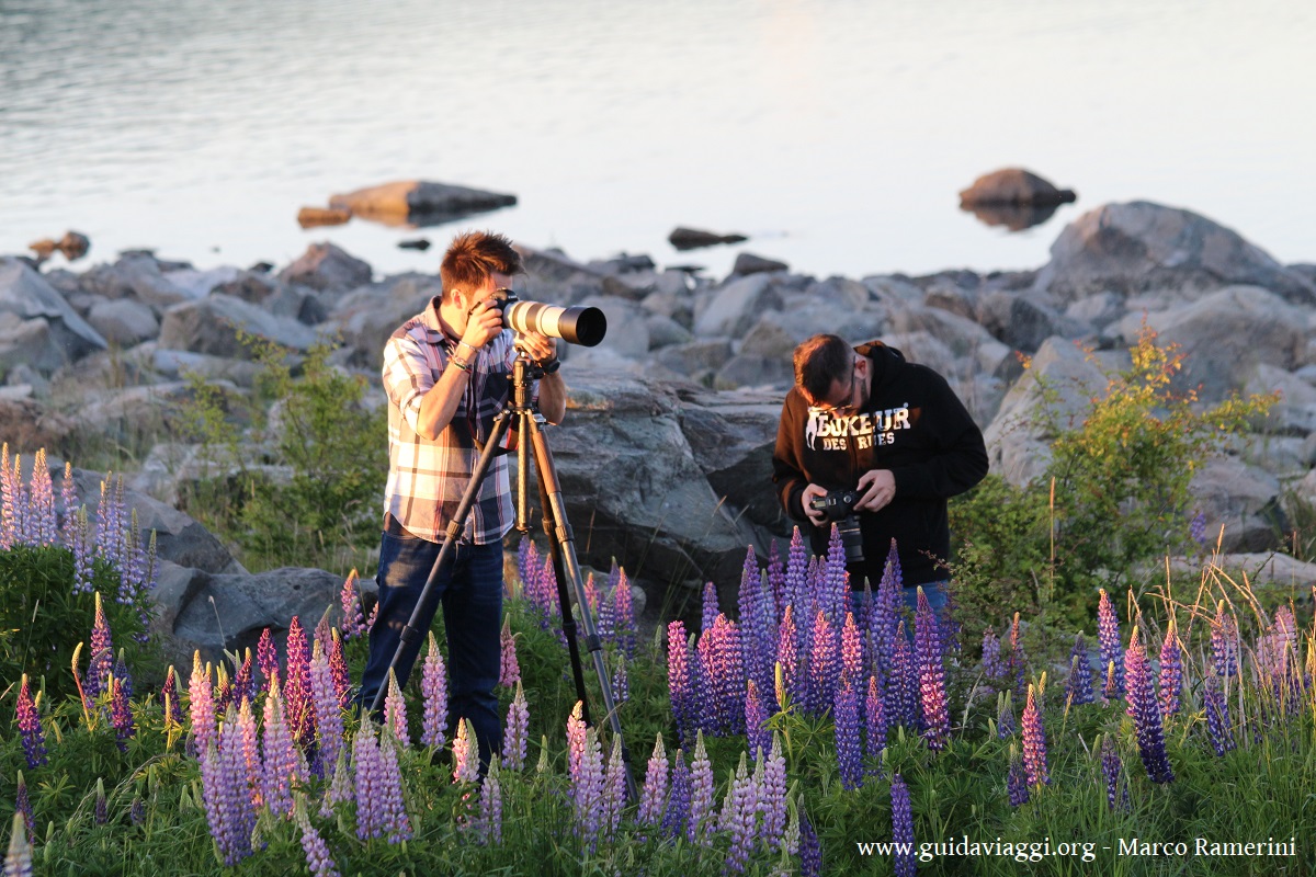 Photographers, Lake Tekapo, New Zealand. Author and Copyright Marco Ramerini