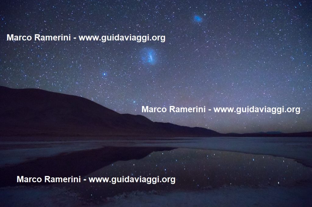 The Ojos de Mar and the reflected stars, Argentina. Author and Copyright Marco Ramerini