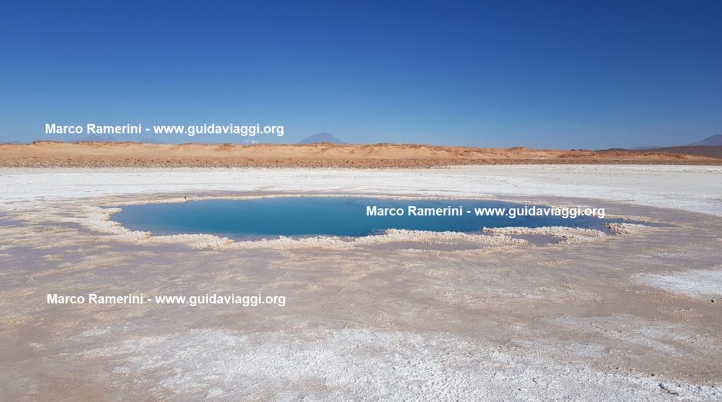 The pools of Ojos de Mar, Tolar Grande, Argentina. Author and Copyright Marco Ramerini