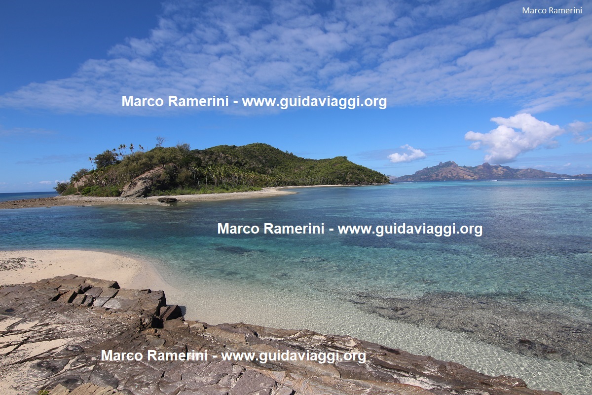 Narara seen from Naukacuvu, Yasawa Islands, Fiji. Author and Copyright Marco Ramerini