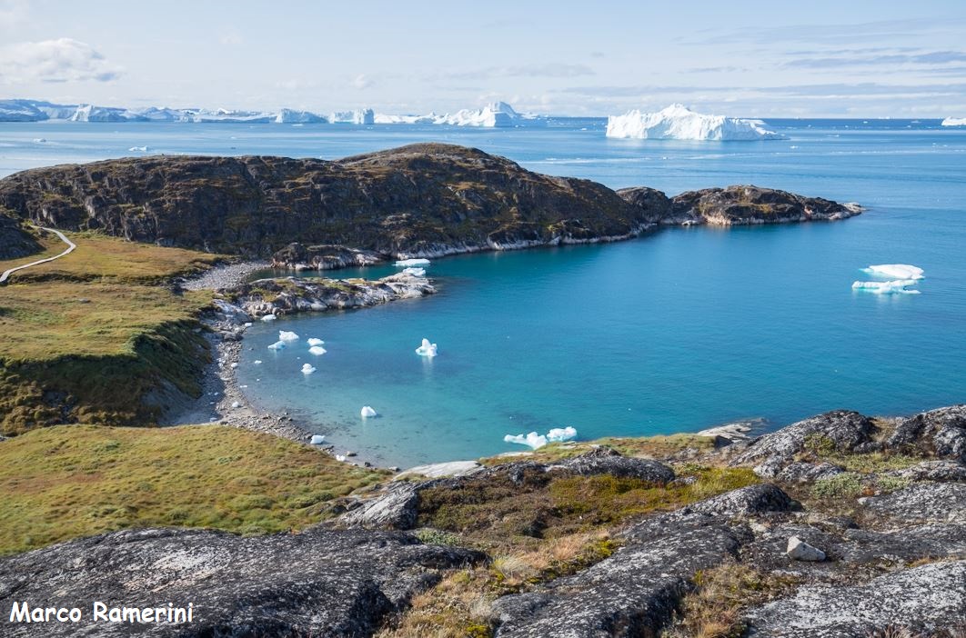 Eine Bucht im Diskofjord, Grönland. Autor und Copyright Marco Ramerini